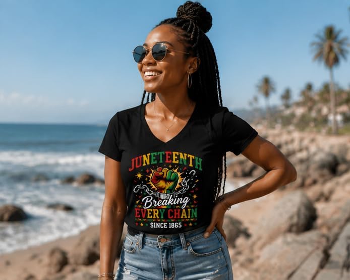 Celebrate Freedom V-Neck Tee