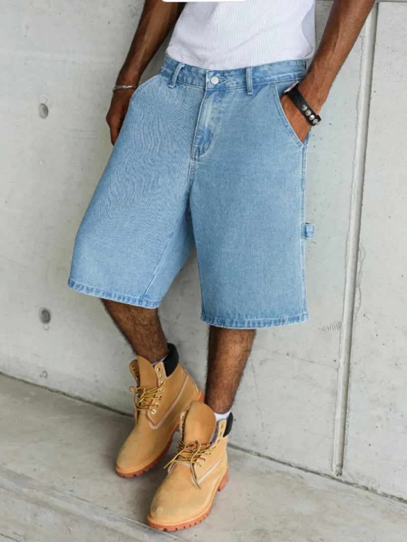 Cool Blue Denim Summer Shorts