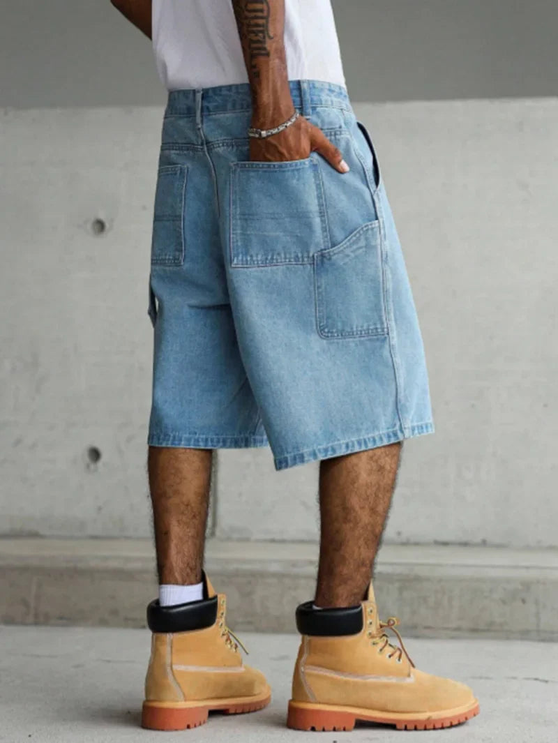 Cool Blue Denim Summer Shorts